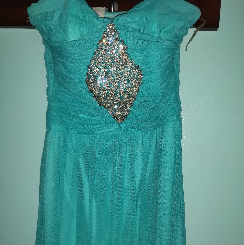 Long Teal Dress